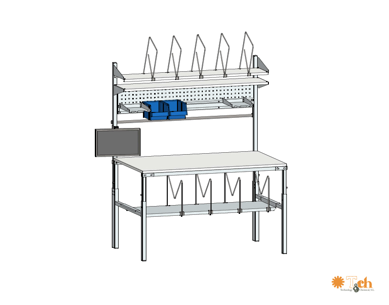 Mesa TPB almacén a medida treston tch