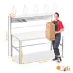 Mesa de embalaje económica para almacén