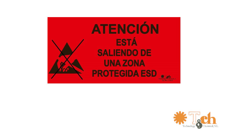 cartel señalización salida zona epa esd tch ks-315-S