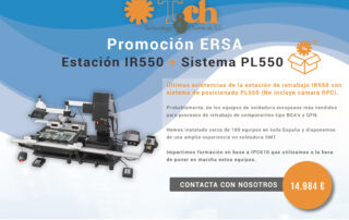 Promoción ERSA estación de retrabajo IR550 con sistema de posicionado PL550