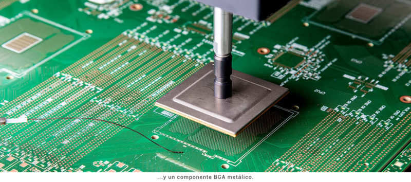 Posicionamiento componente BGA metálico en HR550