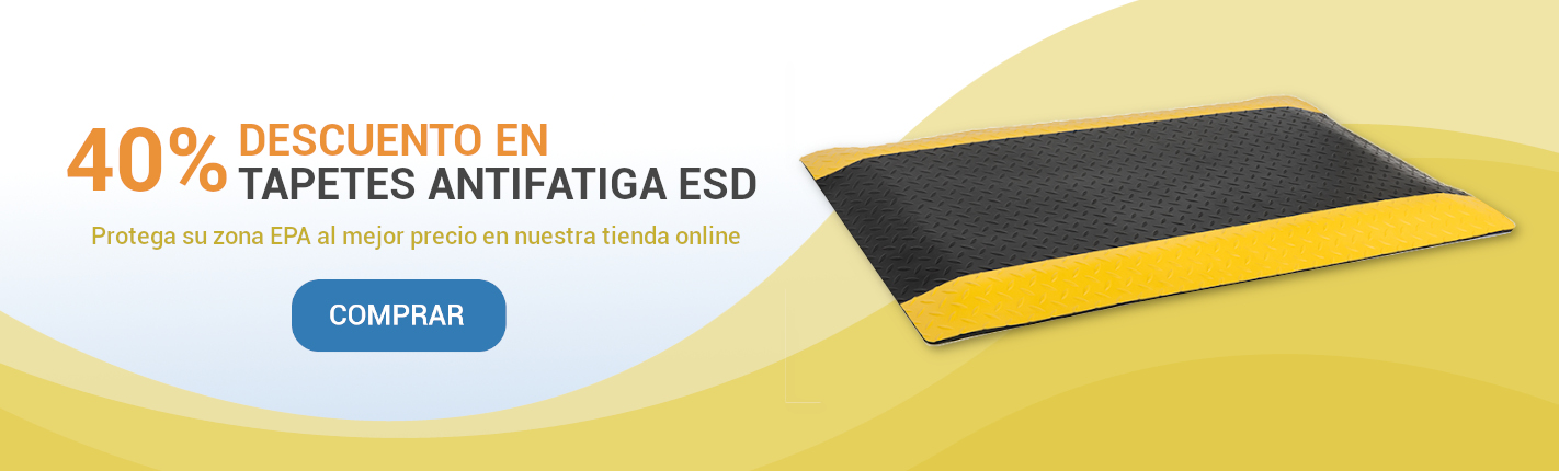 40% descuento tapetes antifatiga esd