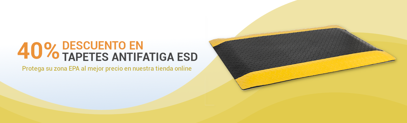 40% descuento tapetes antifatiga esd