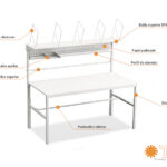 Mesa de empaquetado económica para almacén