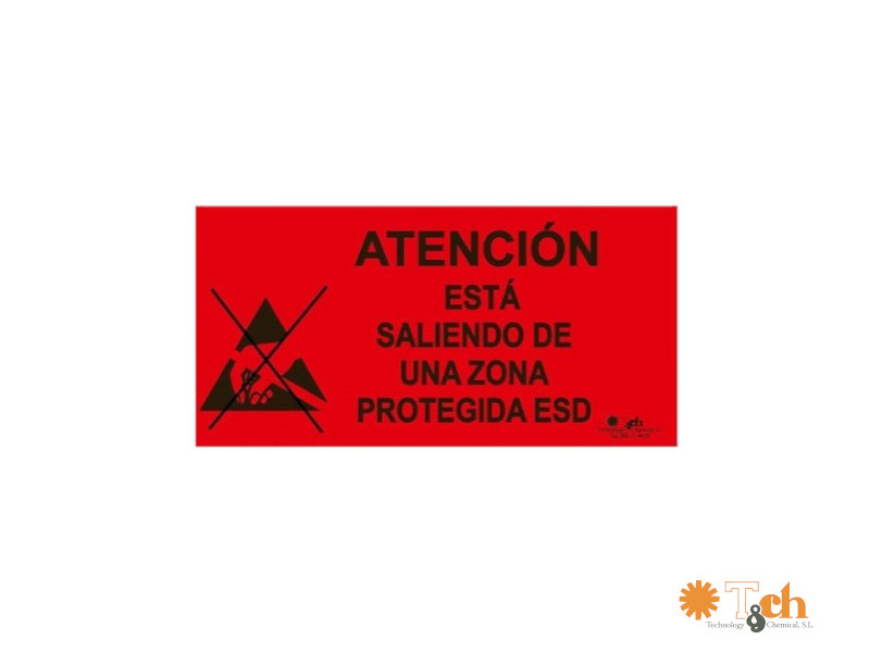 Cartel de salida para zona EPA