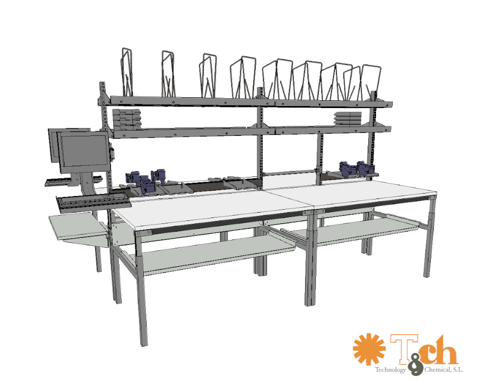 Configuración mesa de embalaje