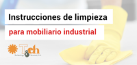 Limpieza de mobiliario industrial