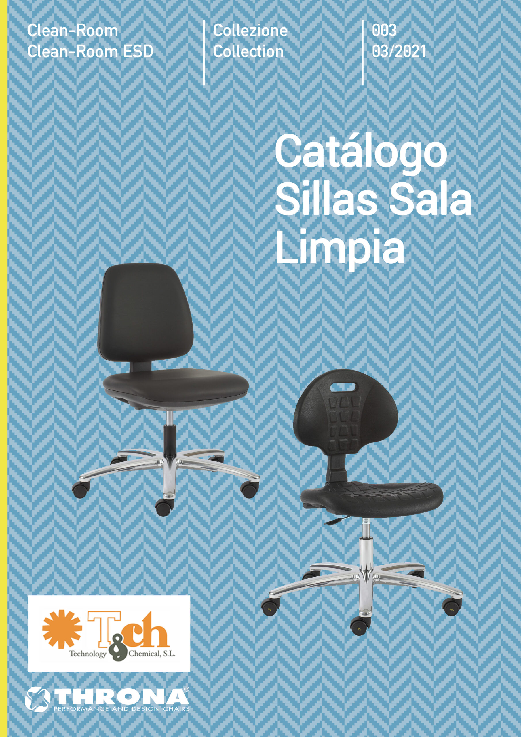 catálogo sillas sala limpia throna tch