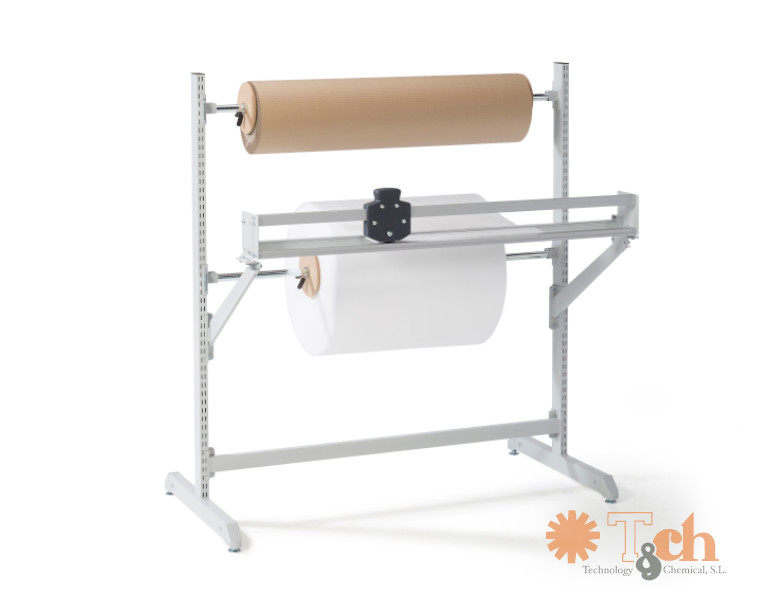 Soporte alto para dos rollos - Portarrollos para packing y logística